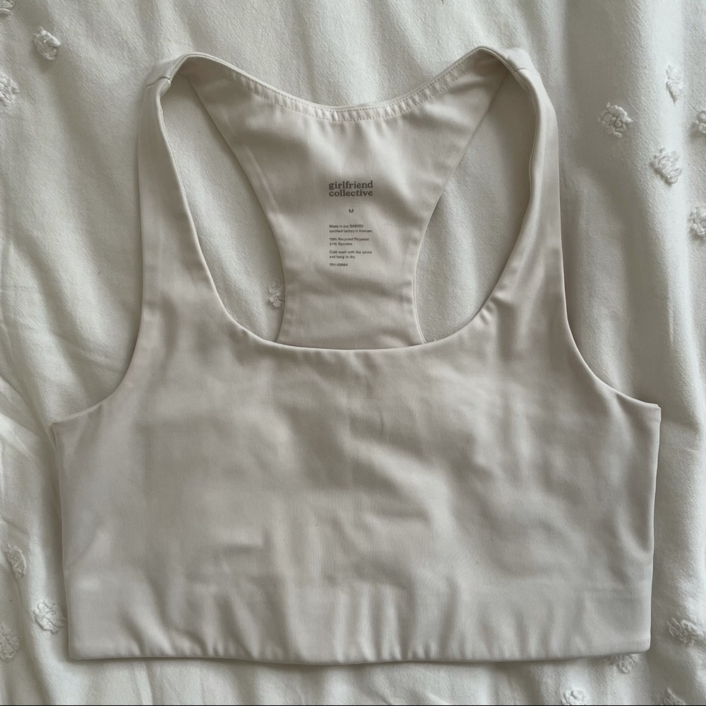 Girlfriend Collective Paloma bra in Ivory